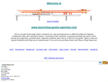 Tablet Screenshot of launching-gantry-operator.com